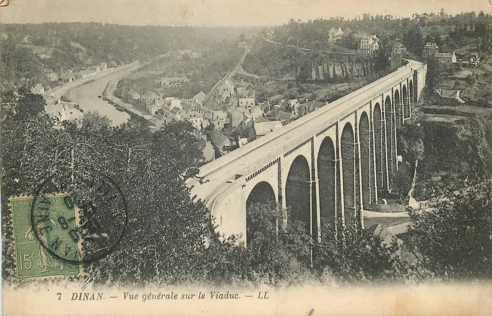 Dinan — Visão geral sobre o Viaduto — LL - Frente