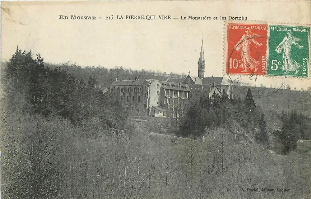 La Pierre-qui-Vire — Das Kloster und die Schlafstuben — A. Duciel, Verlag, Saône - Vorderseite