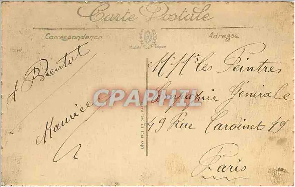 Env. de Cauterets — Le Lac de Gaube et le Vignemale — Edit. Gallet — Cauterets - Verso