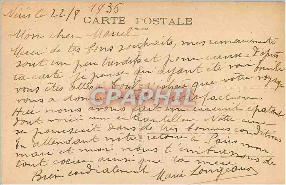 Le Mont Dore — Vista geral — G.d'O - Verso