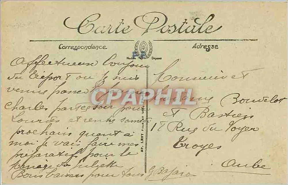 Le Tréport — Les Falaises et la Plage — LL. — n°73 - Verso