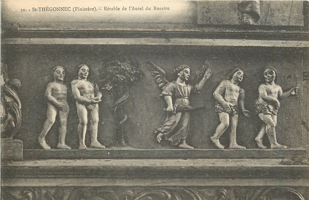 St-Thégonnec (Finistère) — Retabel des Rosenkranzaltars — Verleger: J.P. Modilix, Nr. 30 - Vorderseite