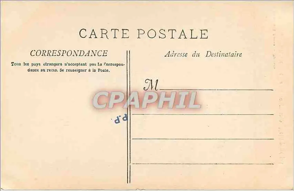 Marseille - Le Palais Longchamp (Motif principal) — Phototyp. E. Lacour, n°39 - Verso