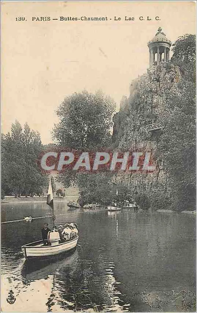 Paris — Buttes-Chaumont — The Lake — C.L.C. - Front