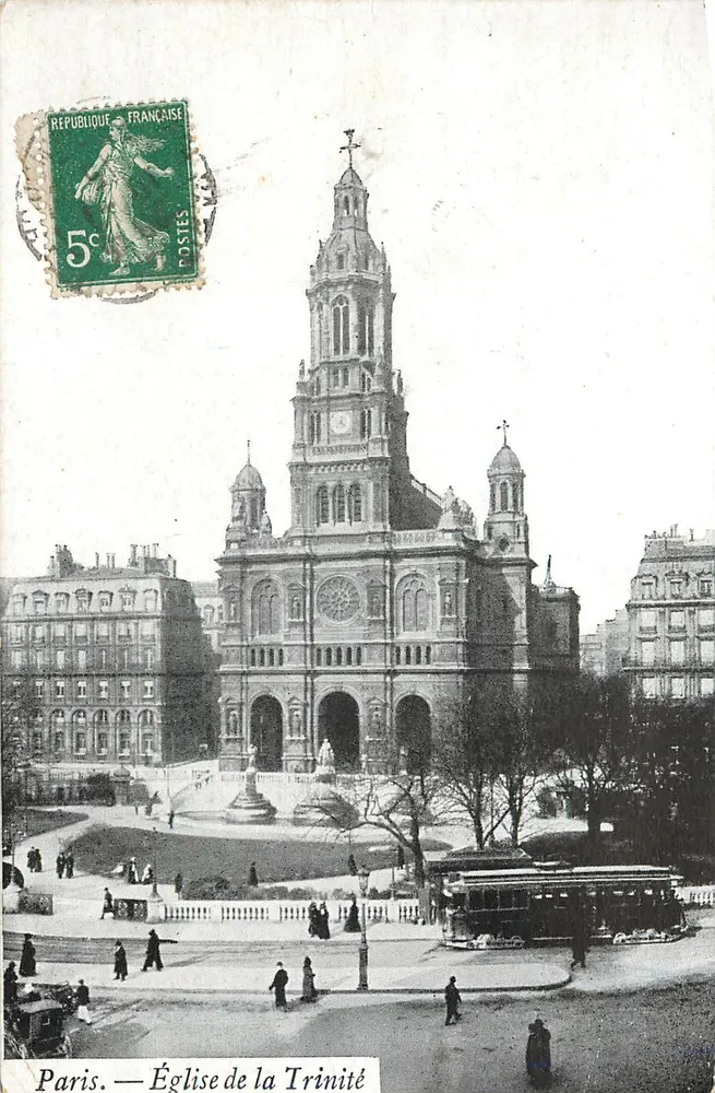 Paris — Igreja da Trindade — Editor não identificado - Frente