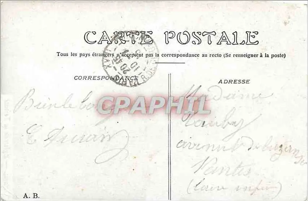 Paris — Igreja da Trindade — Editor não identificado - Verso