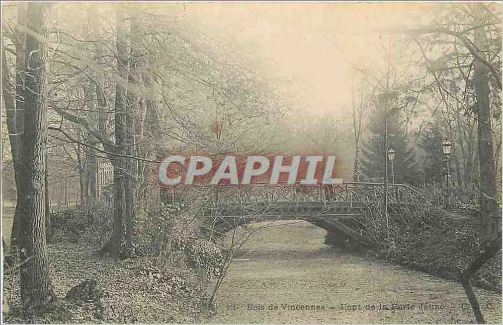 Bois de Vincennes — Pont de la Porte d'Orne — C. C. - Recto