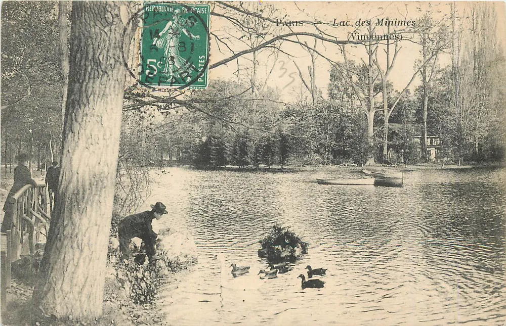 Lac des Minimes — Vincennes — Paris — editor não visível - Frente