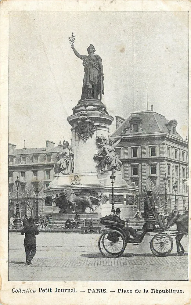 Paris — Place de la République — Coleção Petit Journal - Frente