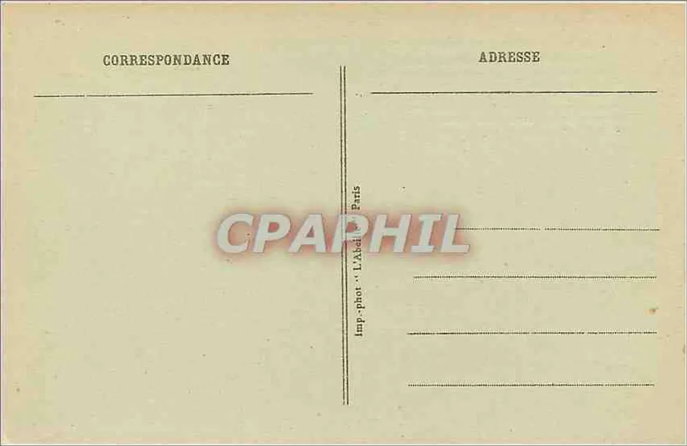 Paris - Le Panthéon et la Statue de J.-J. Rousseau — Imp. phot. L'Alcazar, Paris - Verso