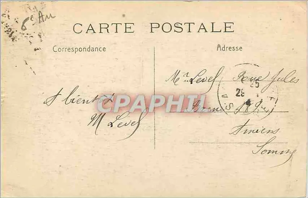 Paryż - Rue Soufflot i Panthéon — Jules Seiberger, Paryż - Rewers