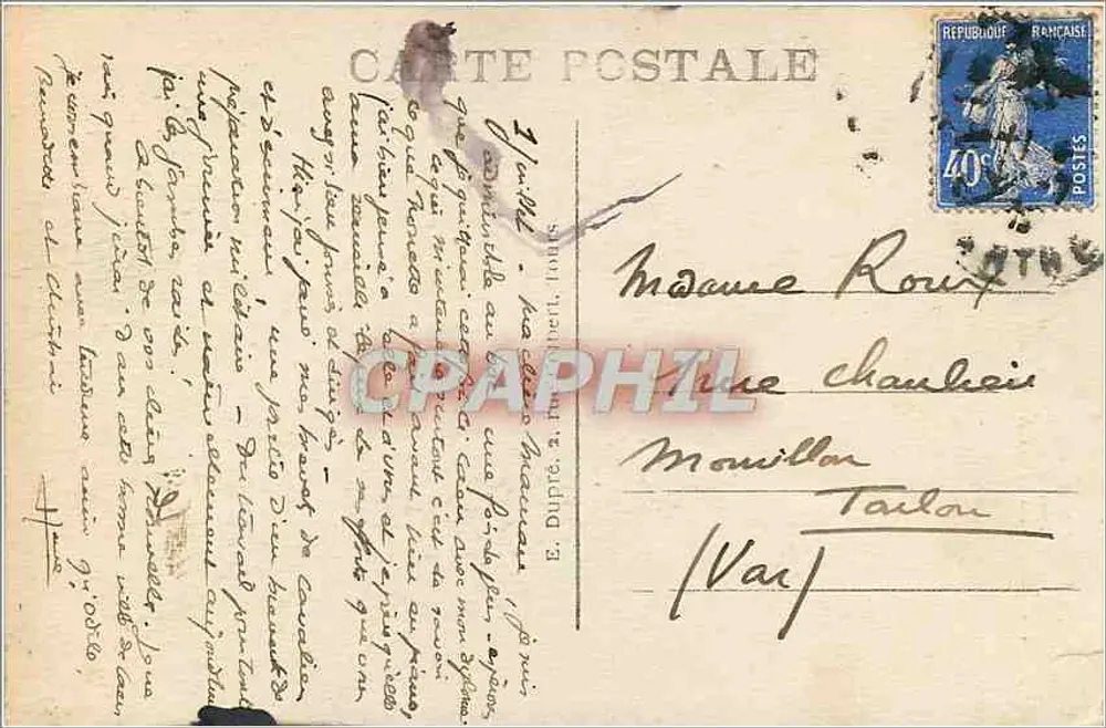 Chinon — Die Türme und der Turm von Boissy (18. und 17. Jahrhundert) — A.P. - Rückseite