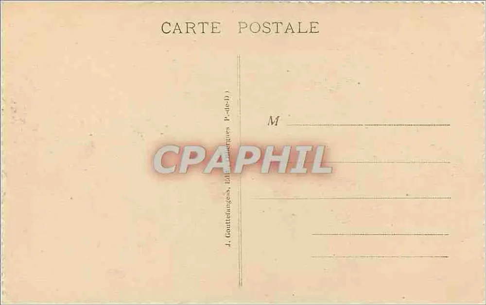 De Grange Waterfall — Auvergne — uitgever J. Gruittetanges, n° 526 - Achterkant