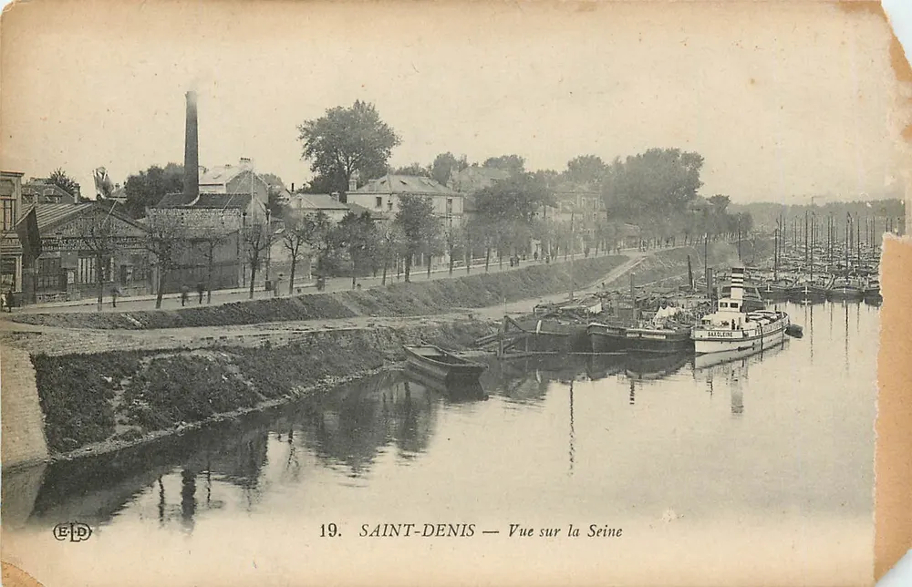 SAINT-DENIS — Vista sobre a Seine — E.P.D. n°19 - Frente