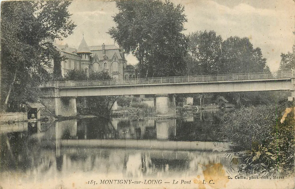 Montigny-sur-Loing — De Brug — L. Coffin, fot.-edit., Moret - Voorkant