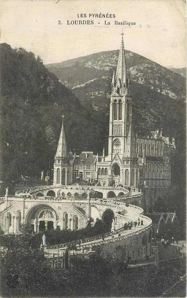 Lourdes - A Basílica — As Pirineus, editor desconhecido, n°2 - Frente