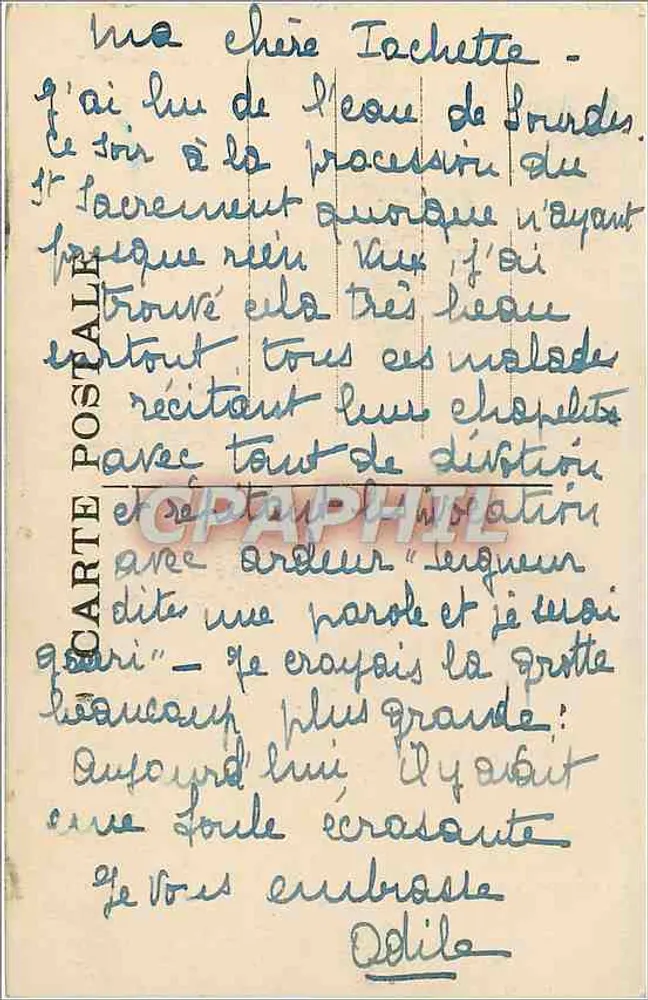 Lourdes — A Basílica e a Gruta — C.C. 79 - Verso