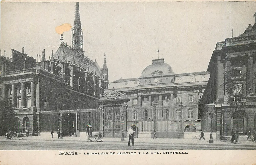 Paris - Le Palais de Justice & La Ste. Chapelle - Recto