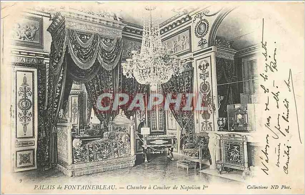 Palast von Fontainebleau — Schlafzimmer von Napoleon I — Collections ND Phot. n°9 - Vorderseite