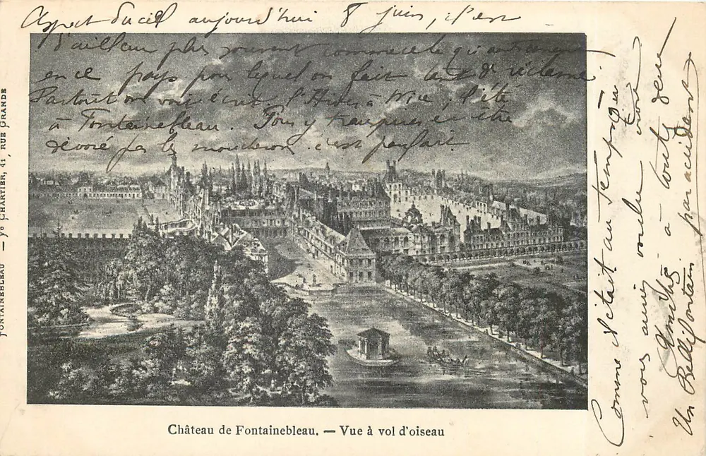 Schloss Fontainebleau — Vogelperspektive — JONTAINES, 41, GRANDE STRASSE - Vorderseite