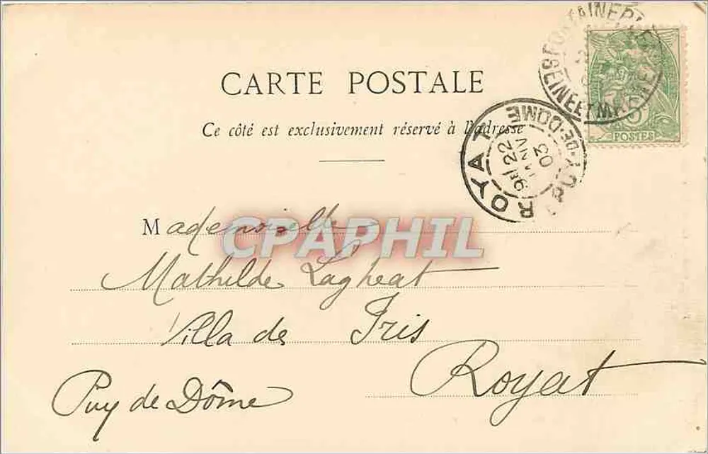 Forêt de Fontainebleau — Rocher de Némorosa — Tolkeith, Verlag, Fontainebleau-Melun, Nr. 86 - Rückseite