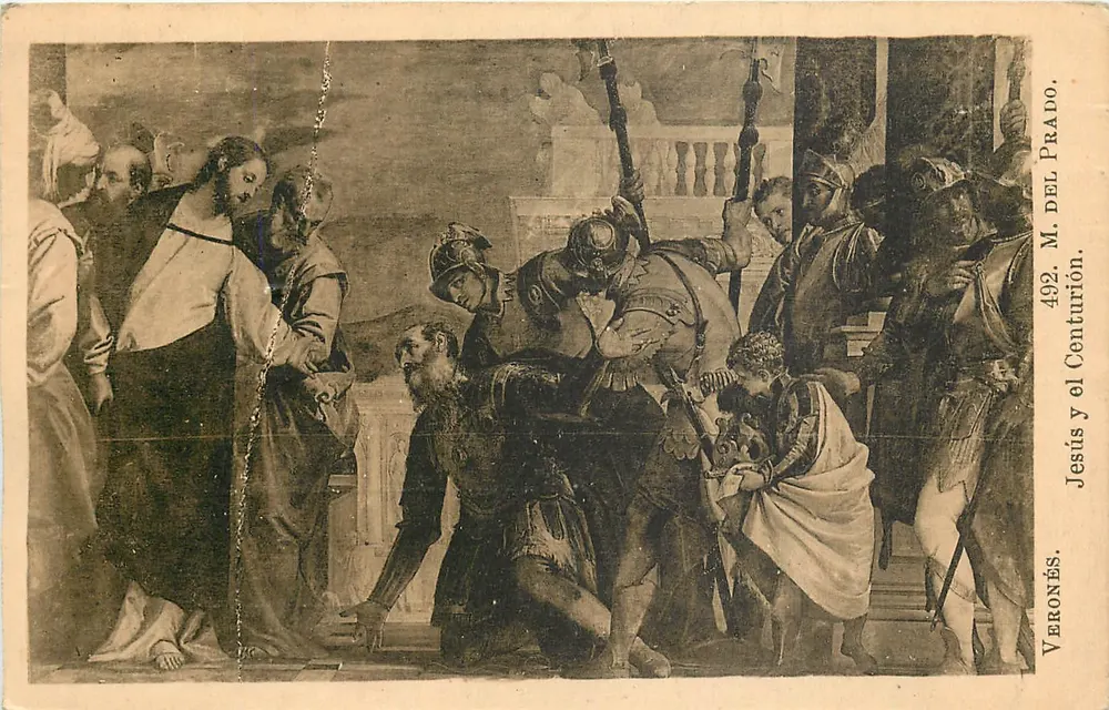 Jesus e o Centurião — Pintura de Veronès — Museu do Prado - Frente