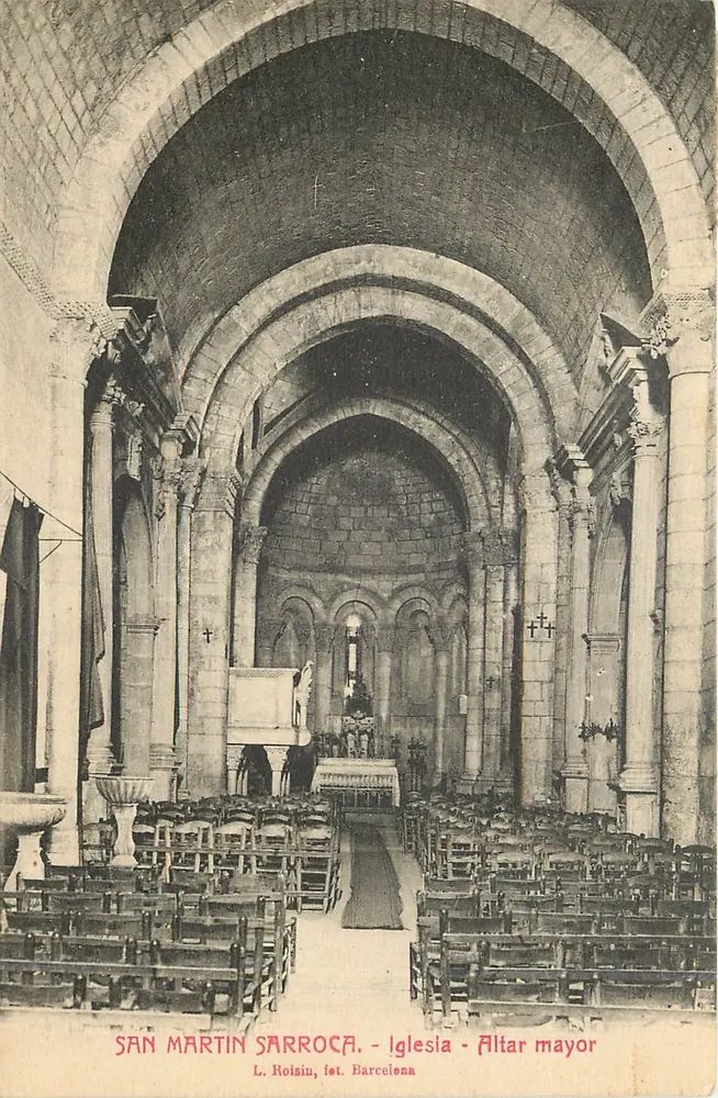 San Martín Sarroca - Iglesia - Altar mayor — L. Roisini, fot. Barcelona - Recto