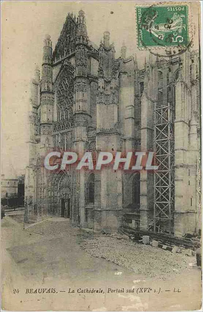 Beauvais — A Catedral, Portal sul (século XVI) — L.L. - Frente