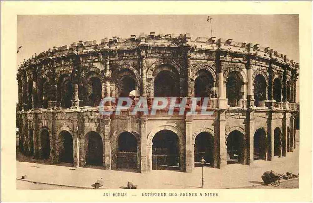 Arte romano — Exterior das Arenas em Nîmes - Frente