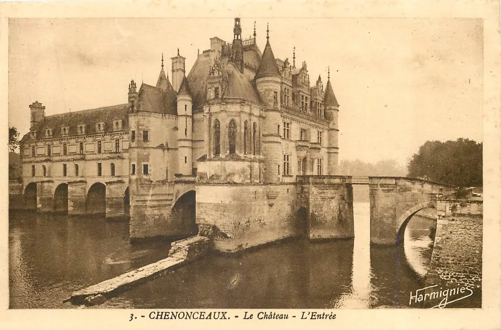 Chenonceaux - O Castelo - A Entrada — Harmignies, n°3 - Frente