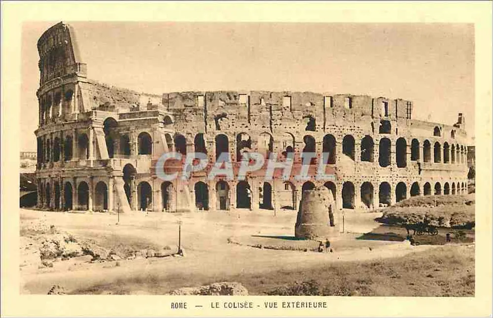 Roma — Il Colosseo — Vista esterna — Brun & Cie, Imp.-Editore Parigi - Recto