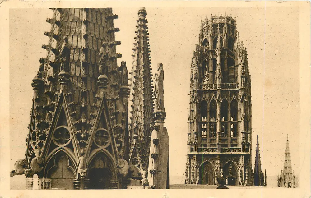 Rouen - Cathédrale - La Tour du Beurre — éditeur inconnu, n° 10 - Recto