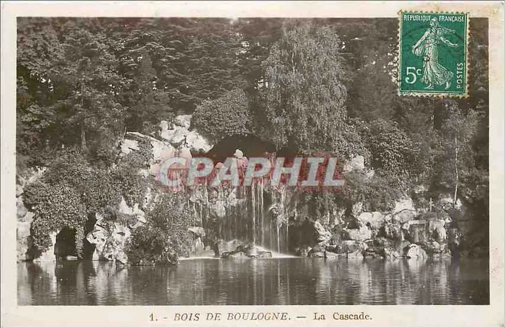 Bois de Boulogne — A Cascata — Editor Rose, n°2298 - Frente