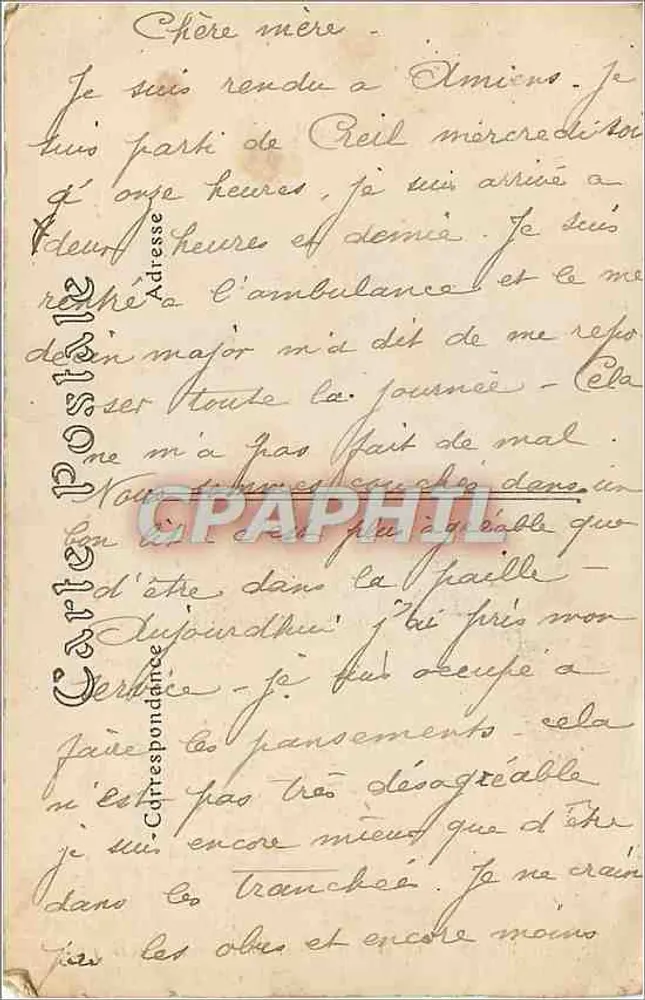 Amiens — Visão geral tirada do Campanário — ND. Fot. - Verso