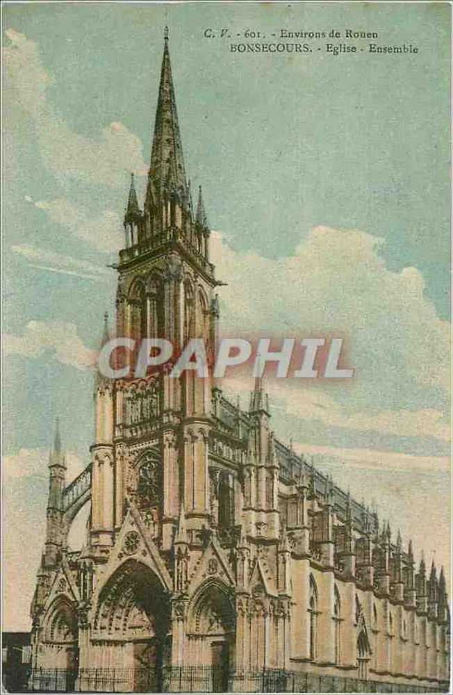 BONSECOURS - Igreja - Conjunto — C.V. - Em torno de Ronen - Frente