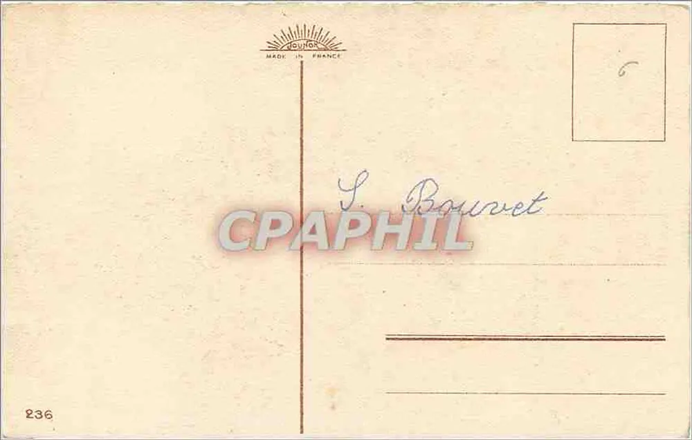 Frutas — ameixas e cerejas — editor POUYTOR, n°236 - Verso