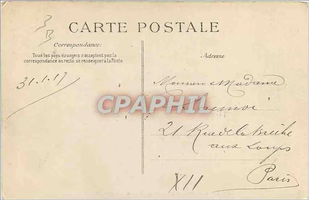 Forêt de Fontainebleau — La Tortue d'Apremont — Éditeur ELD, n°35 - Verso