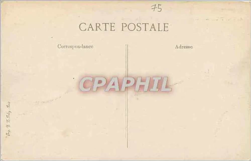 Paris – Cachoeira do Bois de Boulogne — n° 4150 - Verso
