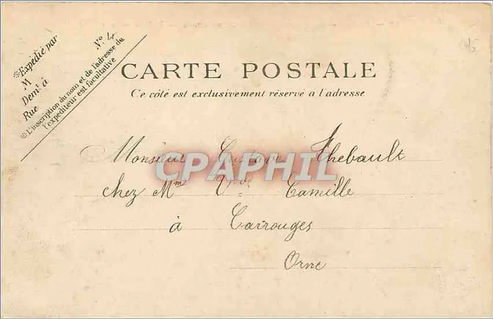 Paris — A cascata do Bois de Boulogne — P.P.C. Paris - Verso