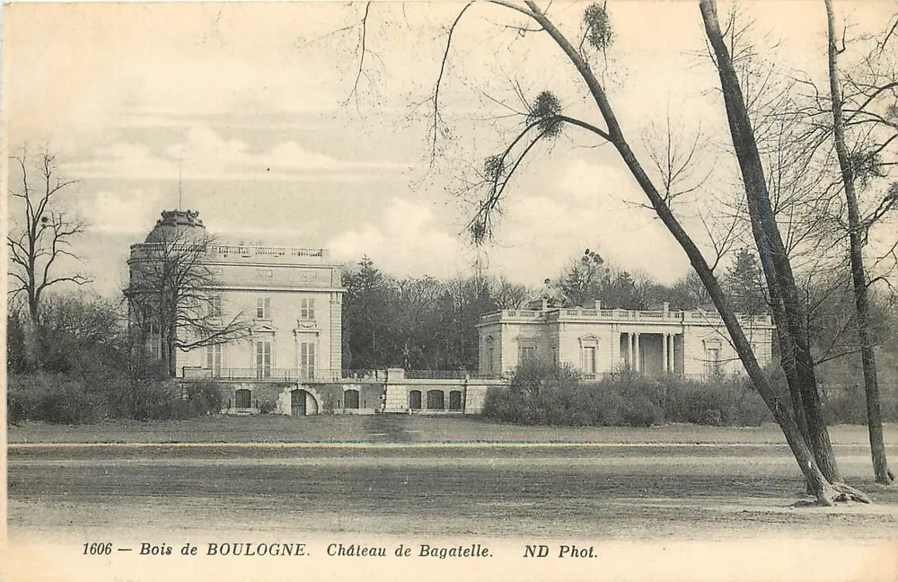 Bois de Boulogne — Château de Bagatelle — ND Phot. - Recto