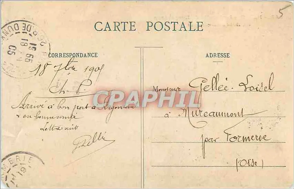 Paris - Der Windmühle von Longchamp im Bois de Boulogne — unbekannter Verlag, Nr. 345 - Rückseite
