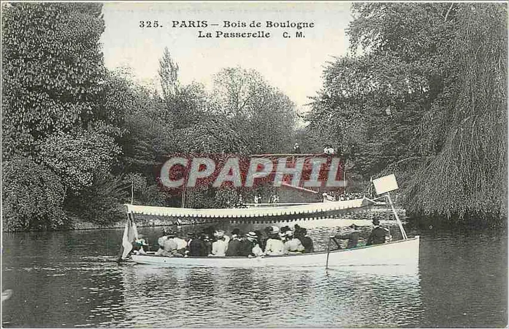 Paris — Bois de Boulogne — Die Brücke — C. M. n°325 - Vorderseite