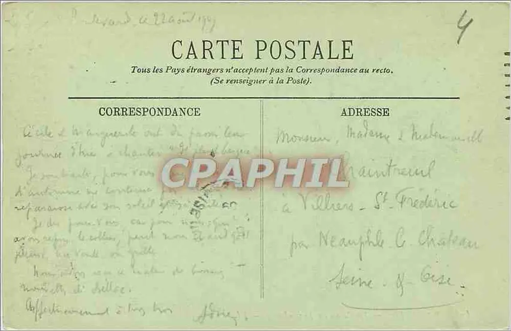 Paris (VIe) — O Palácio do Luxembourg — LL. - Verso