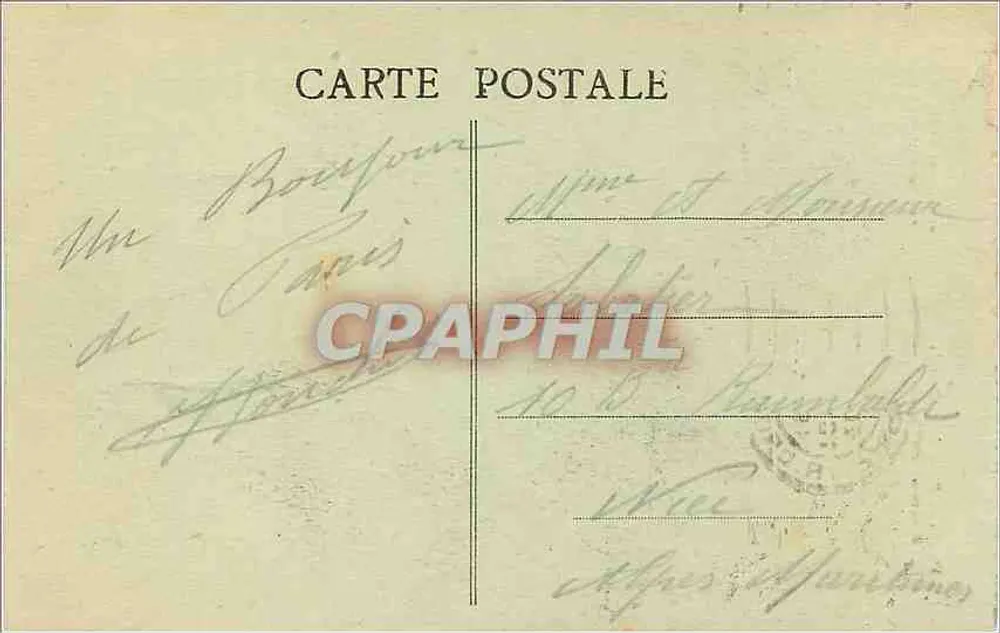 Paris – Place de la Bastille — July Column — Verlag R. Crozatier, Seriennummer nicht sichtbar - Rückseite