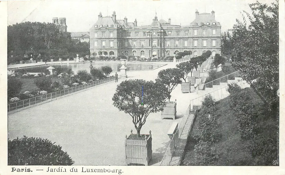 Paris — Jardim do Luxembourg — editor não identificado, número de série não visível - Frente