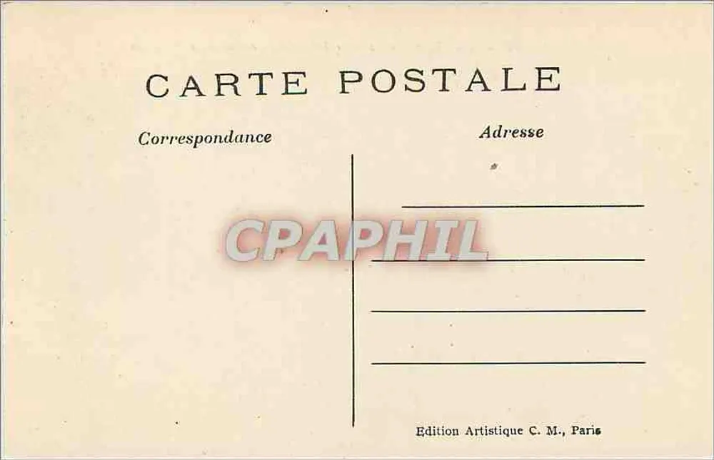 Paris (6. Arrondissement) — Der Luxembourg-Garten — C.M. n°532 - Rückseite