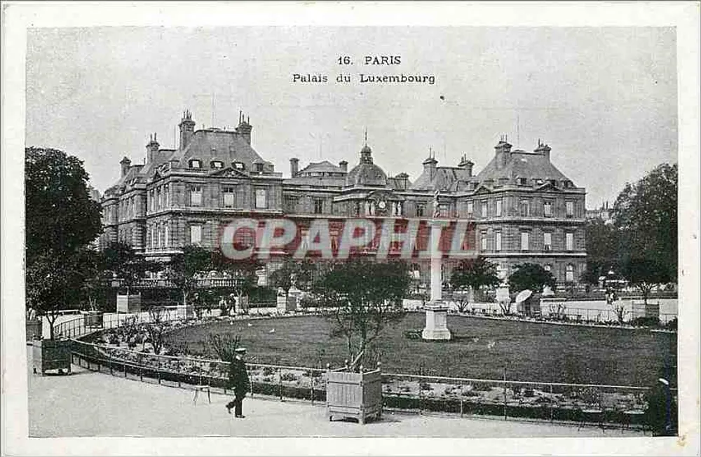 Palácio do Luxembourg — Paris — editor A. Dufour, Paris, n° 16 - Frente