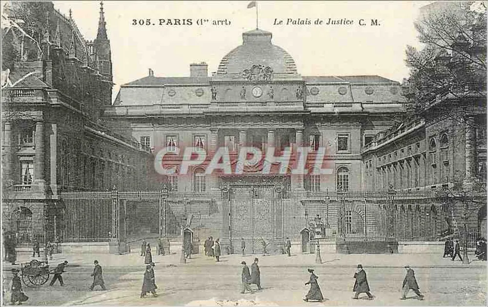 Parijs (1e wijk) — Het Paleis van Justitie — C. M. - Voorkant
