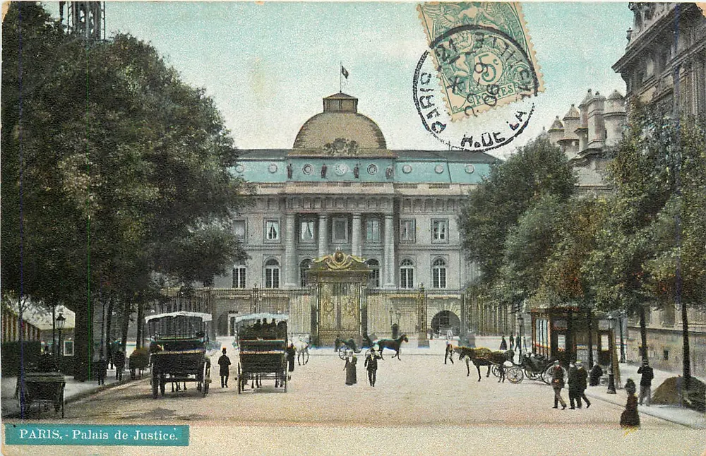 PARIS - Palácio da Justiça — editor S. editor. 1907 - Frente