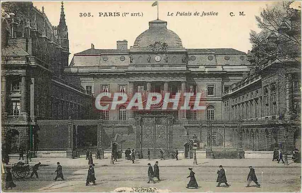 Pałac Sądowy — Paryż (1. arrondissement) — C. M. n° 305 - Awers